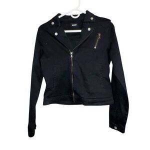 Hudson Girl’s Black Moto Jacket size XL